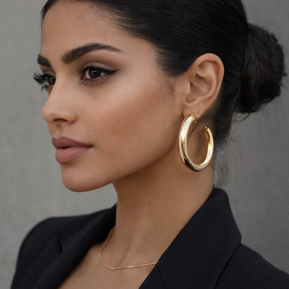 Gold Hoop Earrings